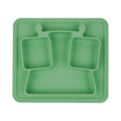 Assiette compartiments anti-dérapante 4m+ - Pratique et sécuritaire