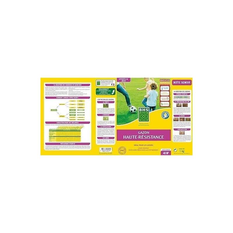 Gazon BHS Haute Résistance 1KG - Pour Usage Intensif