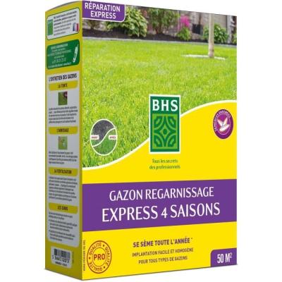 Regarnissez votre pelouse en toutes saisons avec Gazon BHS - 1 Kg