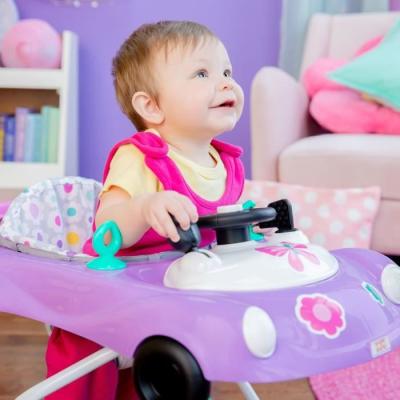 BRIGHT STARTS Trotteur 3 en 1 Violet: Petit bolide évolutif