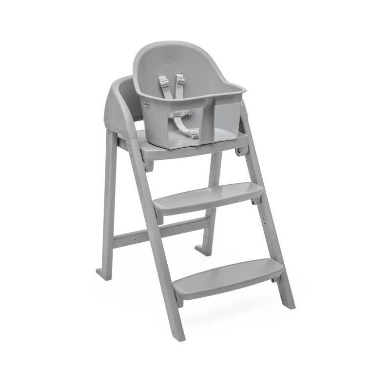 Chaise haute CHICCO Crescendo Lite - Milan mist, design compact