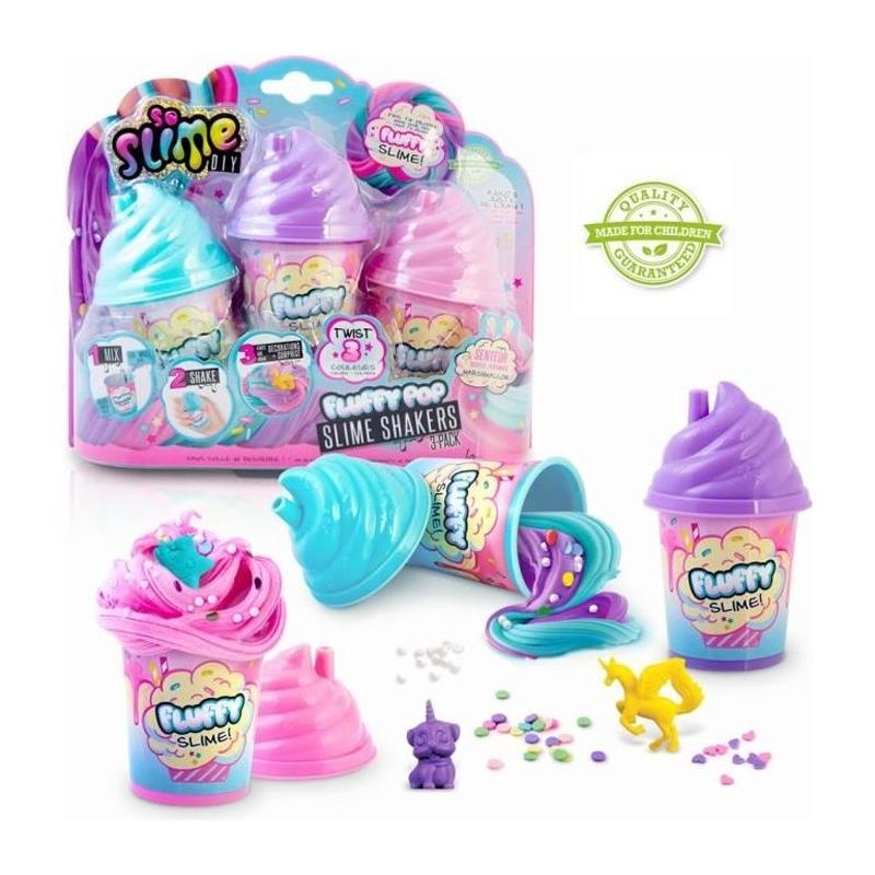 Découvre le Lot de 3 Slime Fluffy parfumés - Nouvelle texture !