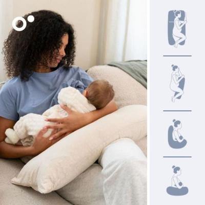 Coussin de Grossesse et d'Allaitement Maxxy XXL - Confort Ultra - Beige