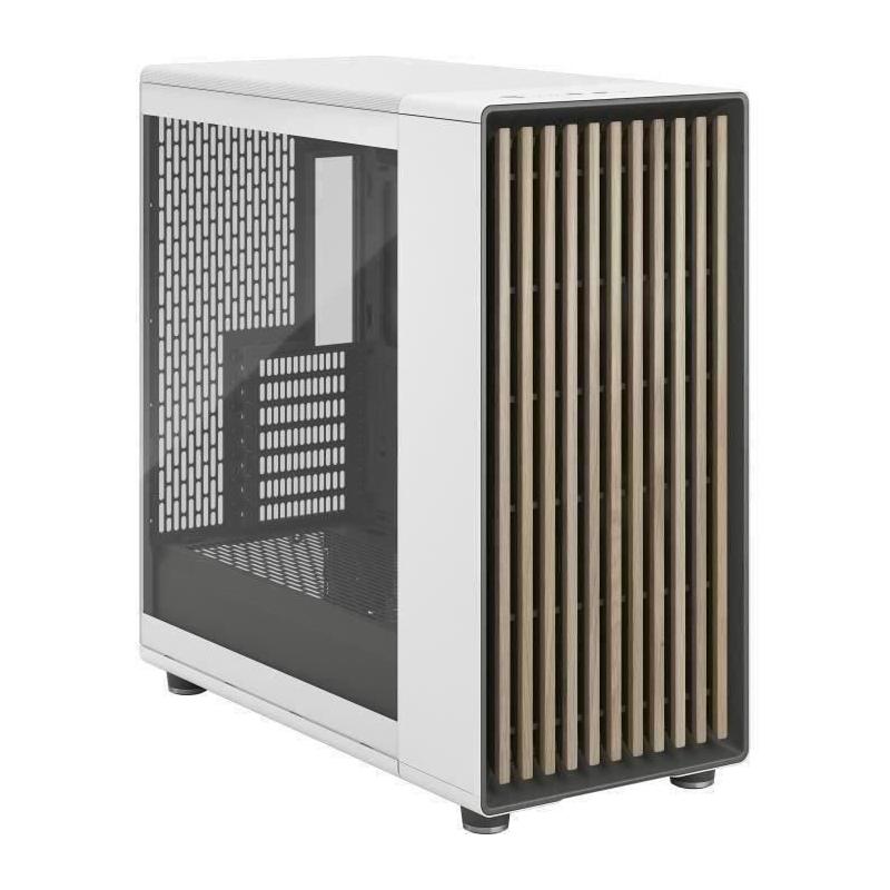 Boîtier PC Design Élégant en Bois et Alliage - FRACTAL DESIGN North XL WhiteTG
