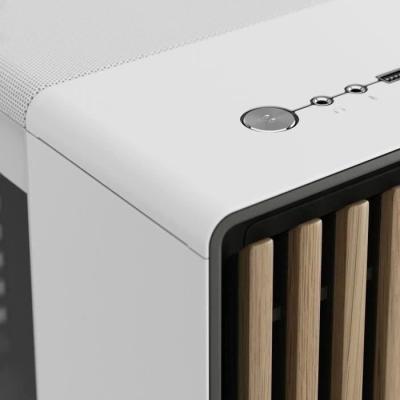 Boîtier PC Design Élégant en Bois et Alliage - FRACTAL DESIGN North XL WhiteTG