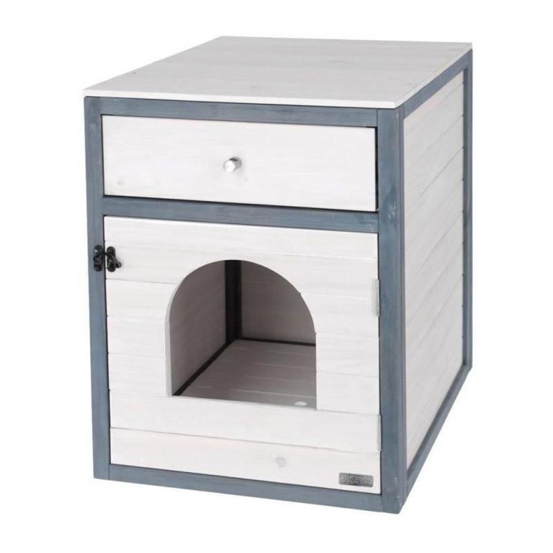 Armoire pour chat KERBL Ida Blanc/Bleu 58x45x60cm