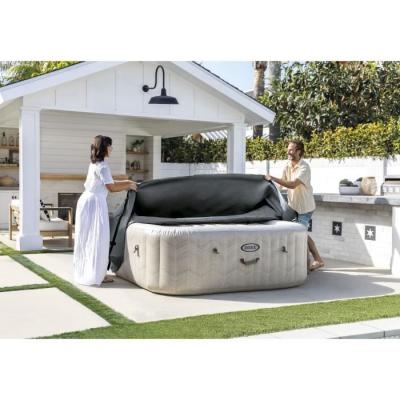 Couverture Thermique Intex PureSpa Carré - 6 places - Économisez la chaleur