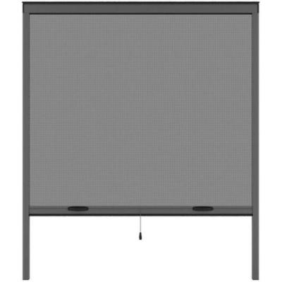 Moustiquaire fenêtre L125xH145 cm gris anthracite
