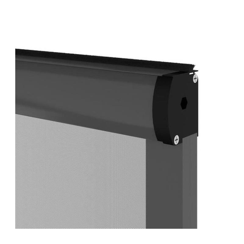 Moustiquaire fenêtre L125xH145 cm gris anthracite