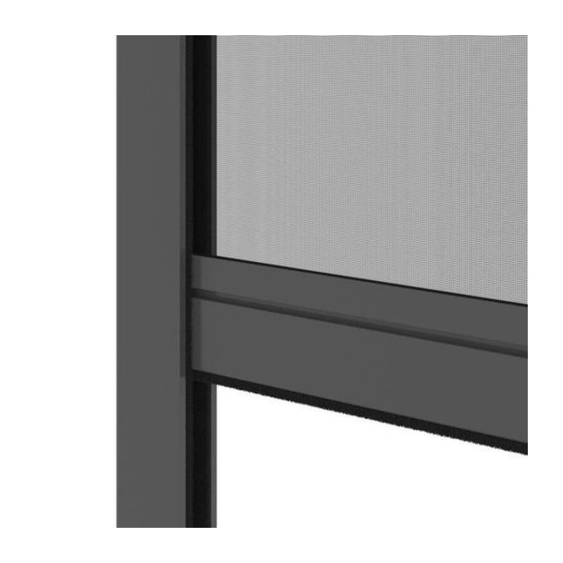 Moustiquaire fenêtre L125xH145 cm gris anthracite