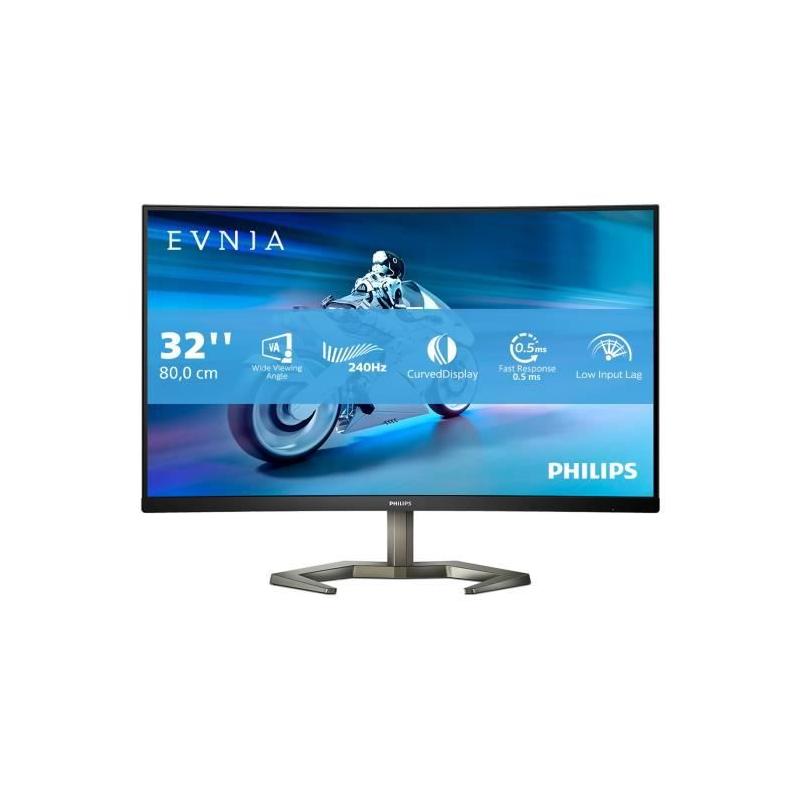 Moniteur PC Philips 32" FHD incurvé - 0,5ms - 240Hz