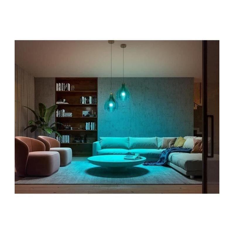 Ampoules connectées Philips Hue pack de 2 - Ambiance White & Color E27