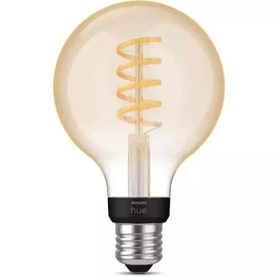 Ampoule LED connectée Philips Hue White G93 Globe - Contrôle Bluetooth, Compatible avec Alexa, Google et Homekit