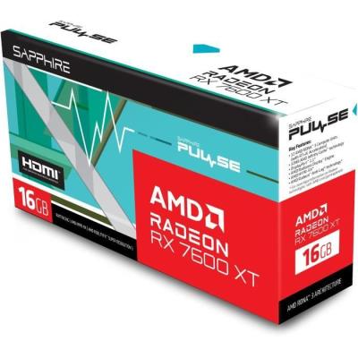 Carte graphique SAPPHIRE PULSE AMD RADEON™ RX 7600 XT GAMING OC 16GB - Haute performance!