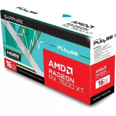 Carte graphique SAPPHIRE PULSE AMD RADEON™ RX 7600 XT GAMING OC 16GB - Haute performance!