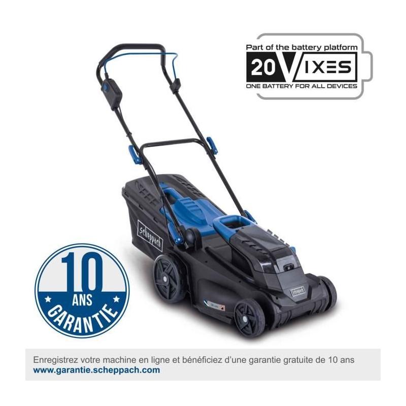 Tondeuse sans fil BC-MP380-X - coupe 38cm + mulching + ramassage