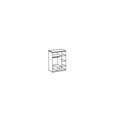 Armoire Chambre Blanche avec Porte Miroir - Livraison Rapide
