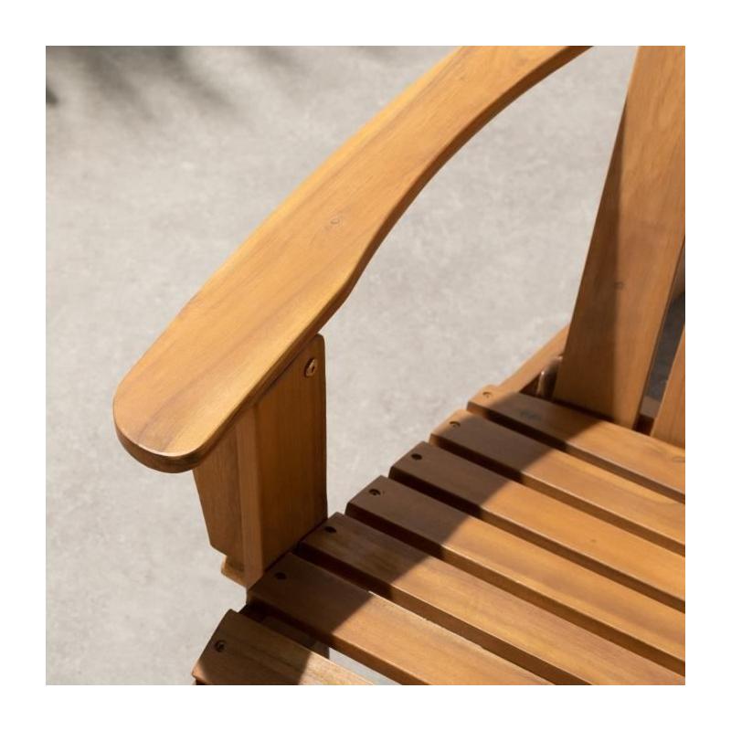 Fauteuil de jardin pliable en bois d'Acacia FSC - Compact et élégant