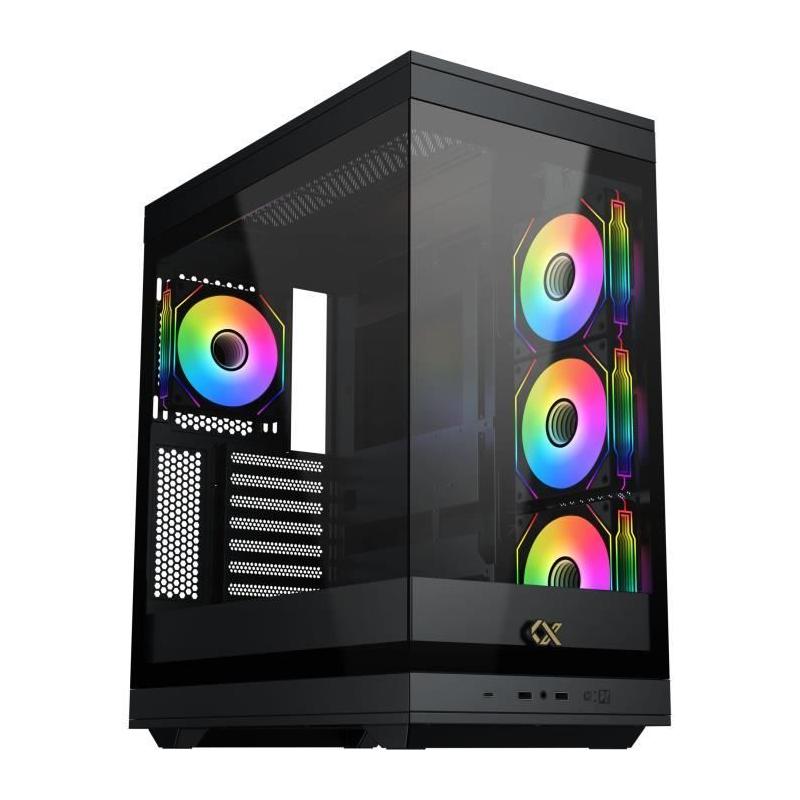 Boîtier PC XIGMATEK META: Moyen tour E-ATX Verre trempé ARGB Noir