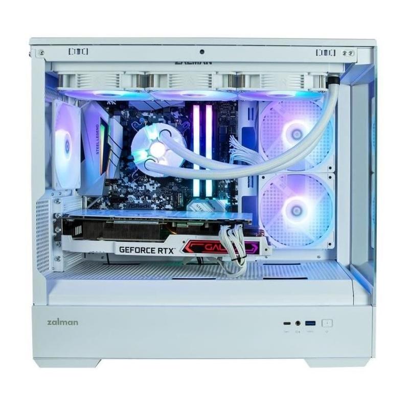 Boitier PC ZALMAN P30 Blanc - Mini tour Micro-ATX LED A-RGB