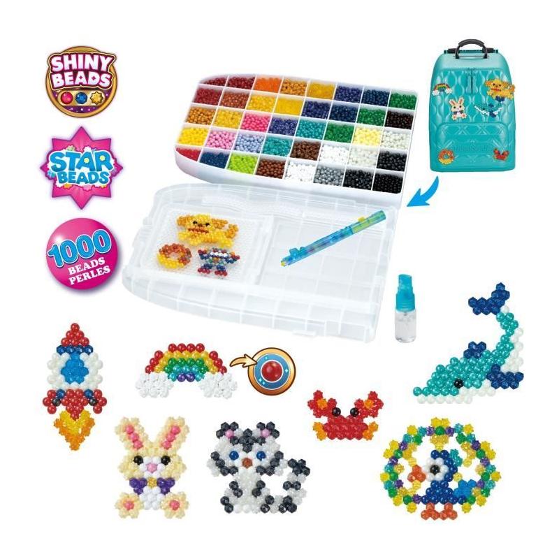 Sac-à-dos créatif DX Aquabeads - Jeu de perles à repasser