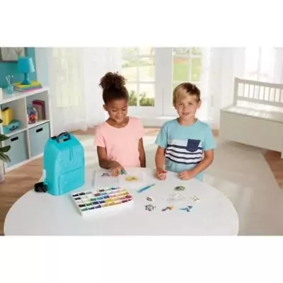 Sac-à-dos créatif DX Aquabeads - Jeu de perles à repasser