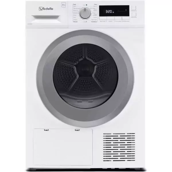 Seche-linge pompe a chaleur VEDETTE VSF318HW - 8 kg - L60cm - Classe A++ - Blanc