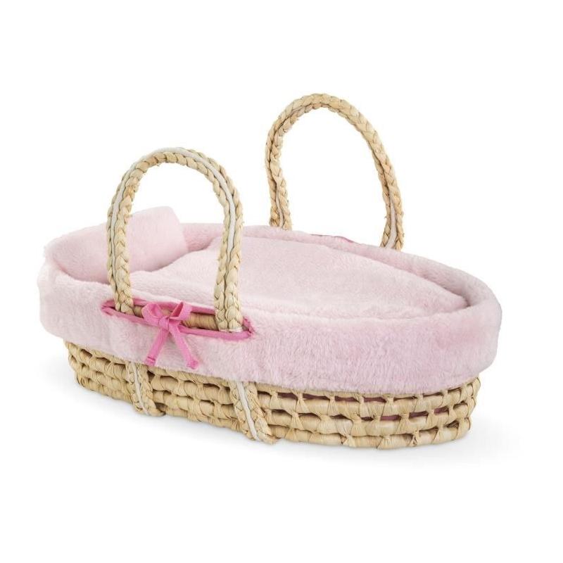 Accessoires poupons COROLLE - Couffin Peluche Rose - 36/42cm