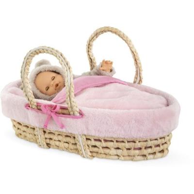 Accessoires poupons COROLLE - Couffin Peluche Rose - 36/42cm