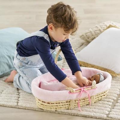 Accessoires poupons COROLLE - Couffin Peluche Rose - 36/42cm