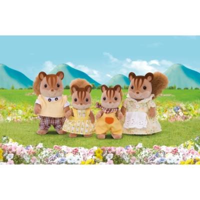 Figurine miniature Famille Écureuil Roux - SYLVANIAN FAMILIES - Idéal pour les enfants dès 3 ans