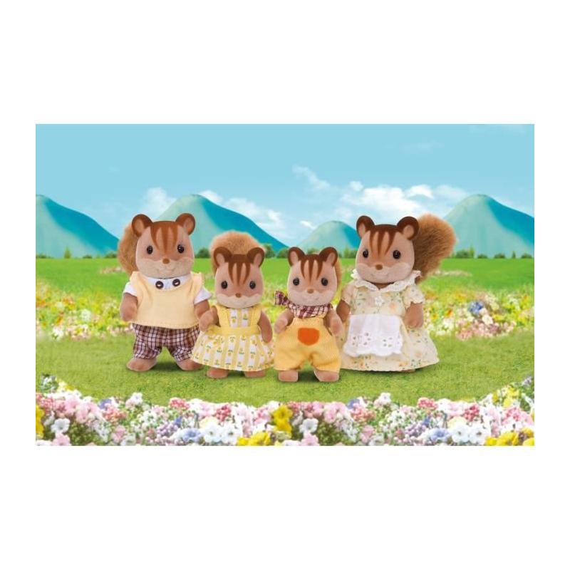 Figurine miniature Famille Écureuil Roux - SYLVANIAN FAMILIES - Idéal pour les enfants dès 3 ans