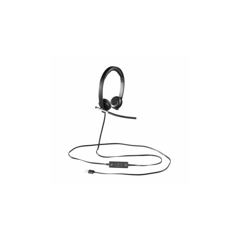 Casque filaire Logitech H650E - Micro stéréo gris
