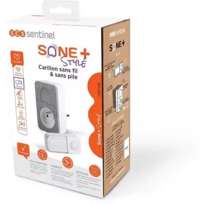Sonnette sans fil Carillon SCS Sentinel - Prise intégrée
