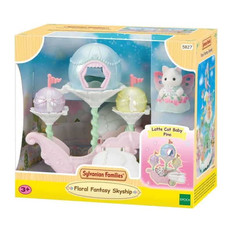 Le bateau floral SYLVANIAN FAMILIES - 5827 : Figurine miniature de rêve