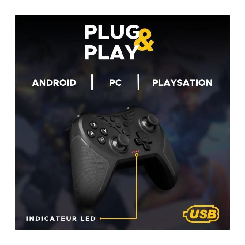 Manette Gamer Ultimate - THE G-LAB - K-PAD HELIUM - PC & PS - Noir