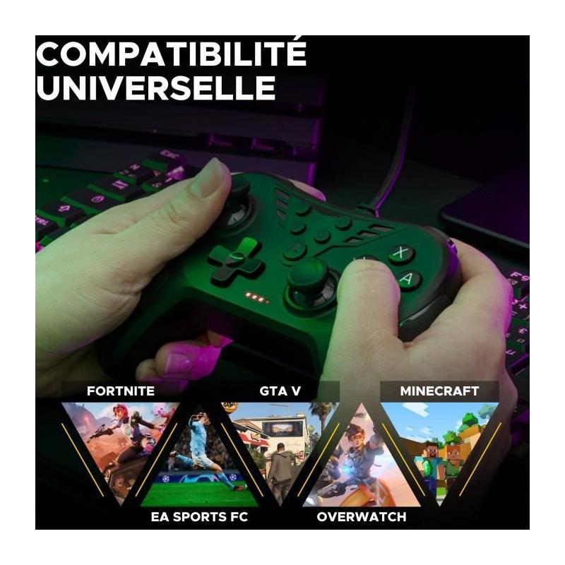 Manette Gamer Ultimate - THE G-LAB - K-PAD HELIUM - PC & PS - Noir