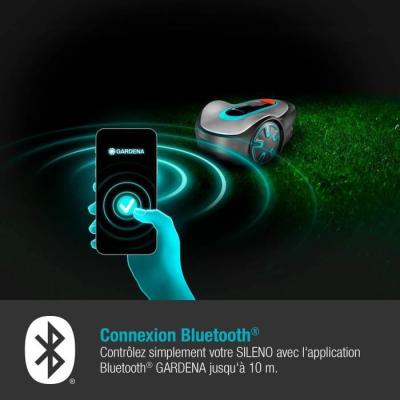 Tondeuse robot GARDENA SILENO Minimo 500 - Connectée Bluetooth