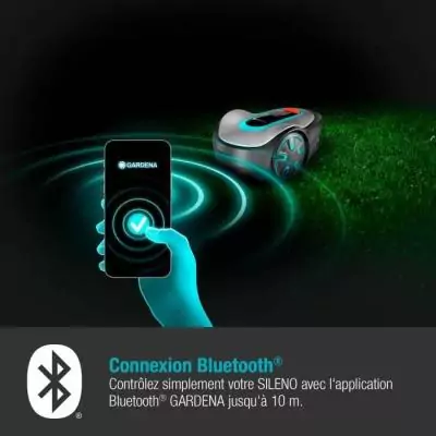 Tondeuse robot GARDENA SILENO Minimo 500 - Connectée Bluetooth