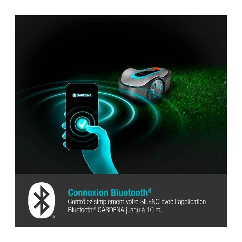 Tondeuse robot GARDENA SILENO Minimo 500 - Connectée Bluetooth
