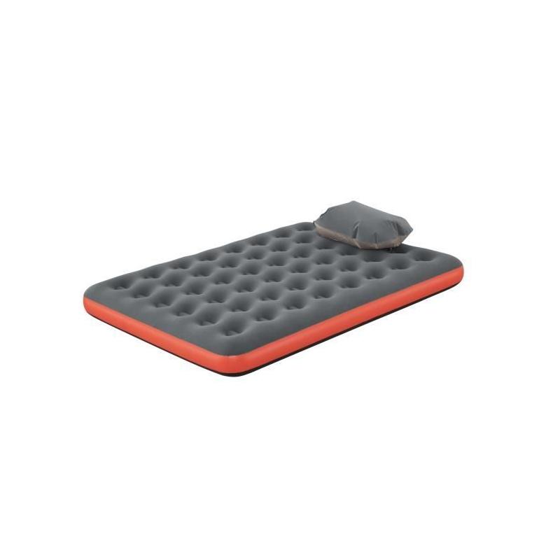 Matelas Double Roll & Relax Gonflable pour Camping 203x183x22 cm