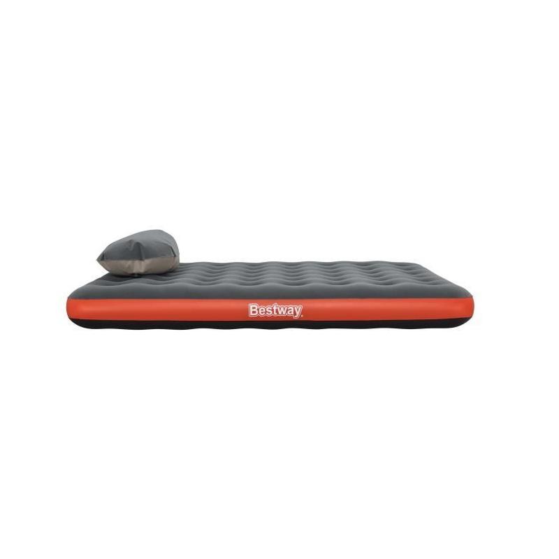 Matelas Double Roll & Relax Gonflable pour Camping 203x183x22 cm