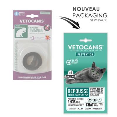 Collier antiparasitaire chat efficace - 14x10x3 cm