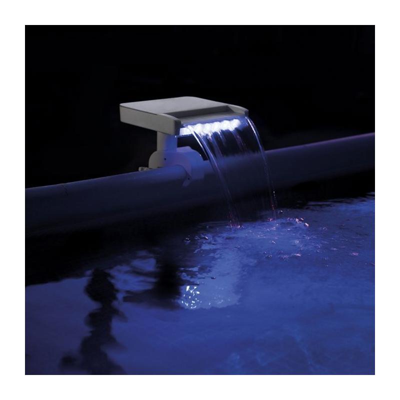 Fontaine cascade LED pour piscine Intex - Effet spectaculaire
