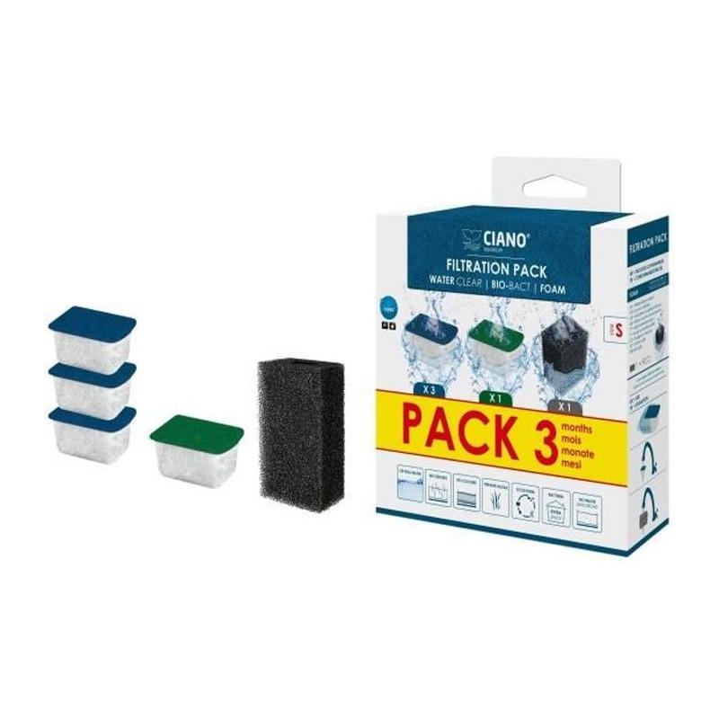 Pack filtres 3 mois CIANO taille S - Aquarium