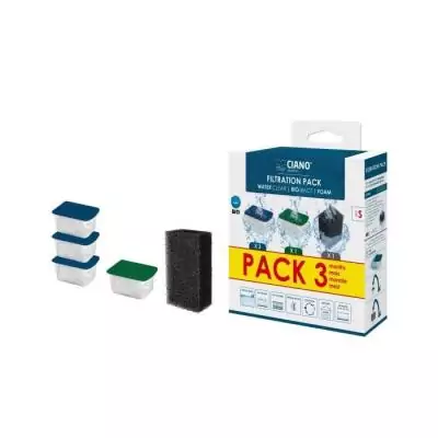 Pack filtres 3 mois CIANO taille S - Aquarium