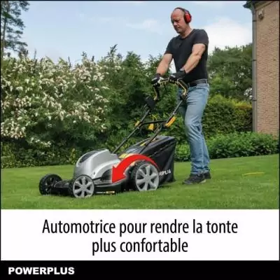 Tondeuse électrique POWERPLUS POWPG6290 - 1800 W - 460 mm Ø - Avec ramassage Tondeuse électrique POWERPLUS POWPG6290 - 1800 W - 460 mm Ø - Avec ramassage