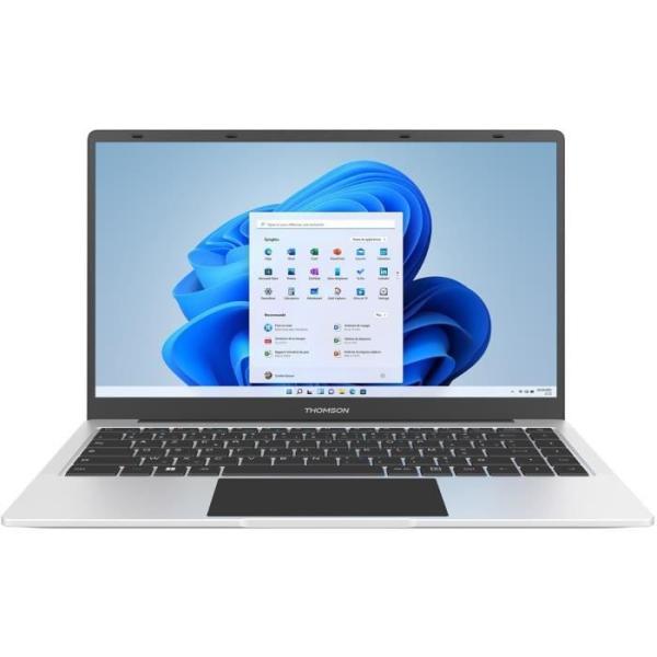 PC Portable Notebook - THOMSON NEO14 - 14,1 HD - Celeron N4020 - RAM 4Go - 128Go SSD - Windows 11S - Blanc - AZERTY + Office 1 a