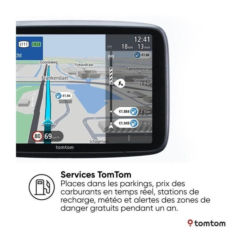 TomTom GO Superior 7: GPS Voiture 7 pouces - Traffic en temps réel - Services Premium 2 ans