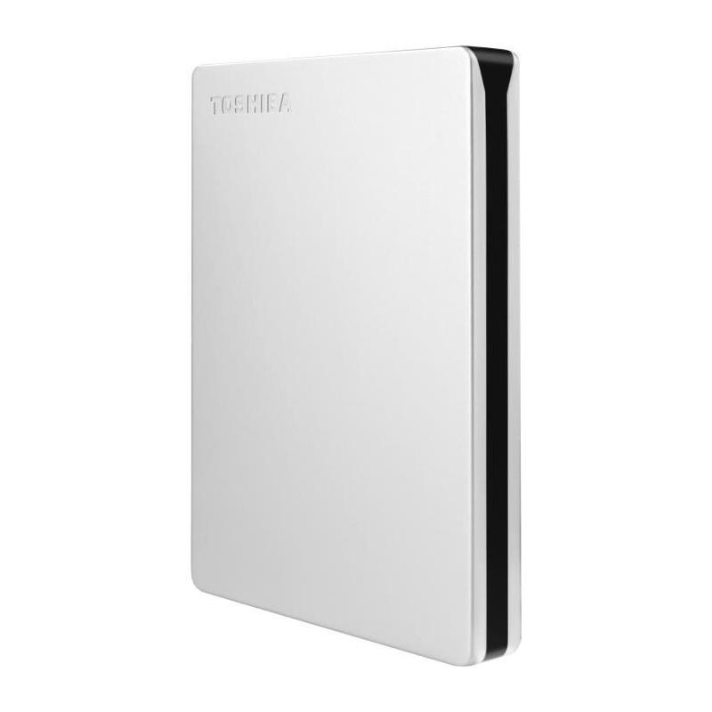 Disque dur externe 2 To Toshiba Canvio Slim - Argent